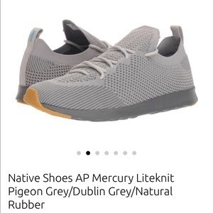 Native Shoes AP Mercury liteknit Pigeon grey shoes